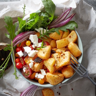 Mediterrane Kartoffelbowl