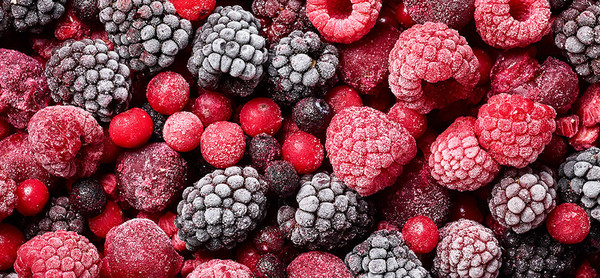 TK-Himbeeren und TK-Johannesbeeren