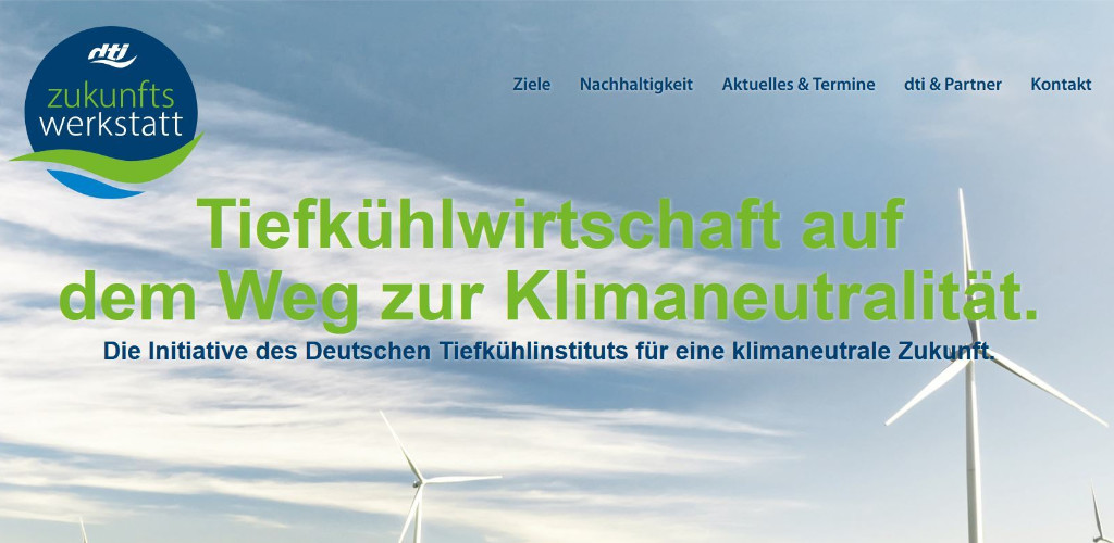 Webseite Zukunftswerkstatt Klimaneutral