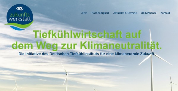 Webseite Zukunftswerkstatt Klimaneutralität